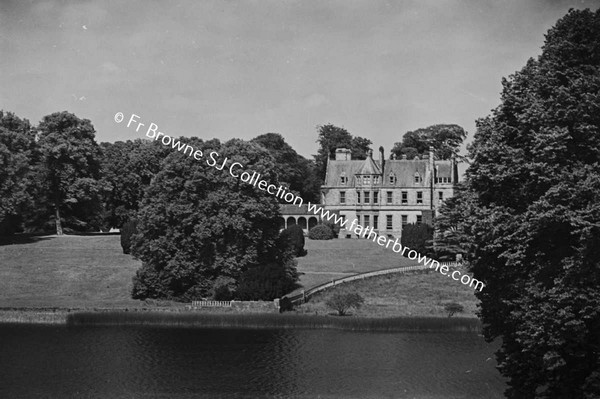 GLASLOUGH HOUSE  PANORAMA FROM SOUTH SIDE OF LAKE (UNDER TREES)